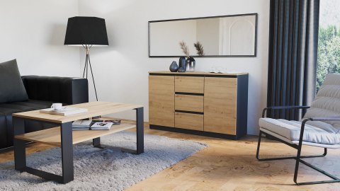 KOMODA 2 DRZWI 3 SZUFLADY ANT/ART BLAT ARTISAN KPL