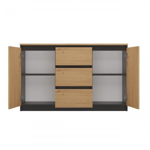 KOMODA 2 DRZWI 3 SZUFLADY ANT/ART BLAT ARTISAN KPL