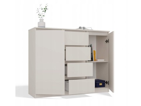 KOMODA 2 DRZWI 4 SZUFLADY KASZMIR KOMPLET