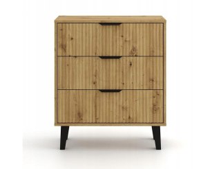 KOMODA SCANDI 3S SLIM DĄB ARTISAN