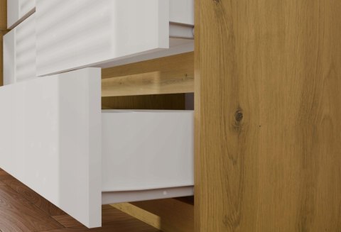 M6 MALWA KOMODA 120CM 6 SZUFLAD ART/BIEL KOMPLET