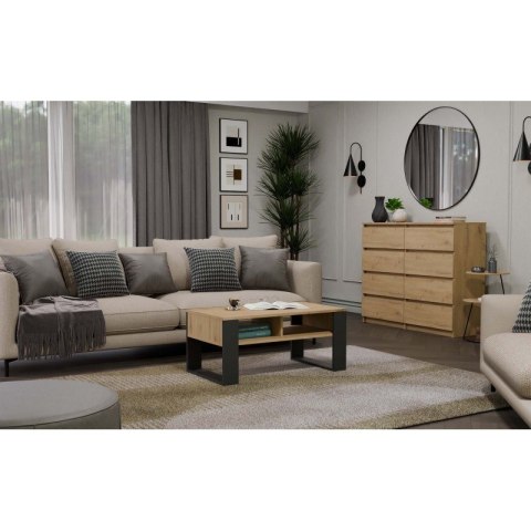 STOLIK KAWOWY MODERN 2P ARTISAN NOGA ANTRACYT