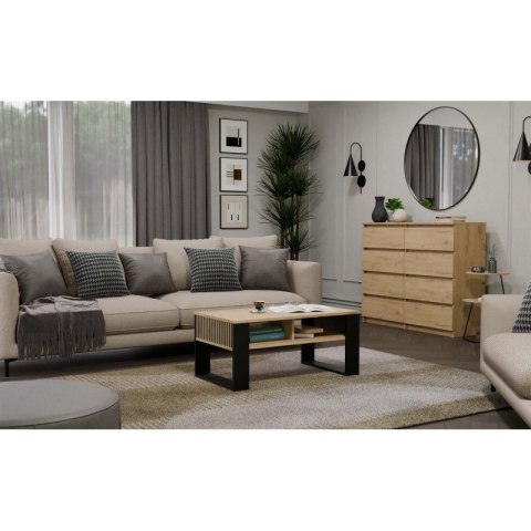 STOLIK KAWOWY MODERN 2P SLIM ARTISAN NOGA CZARNA