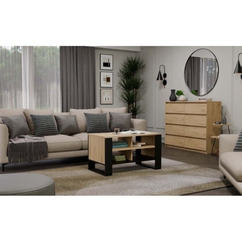 STOLIK KAWOWY MODERN 4P ARTISAN NOGA CZARNA