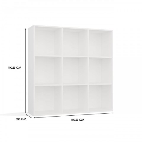 REGAŁ MALAX 3x3 H BIEL