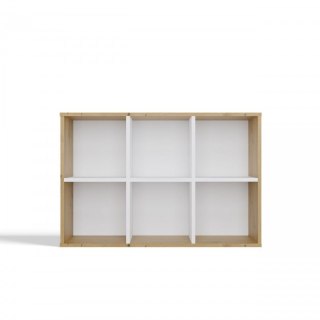 REGAŁ MALAX MINI 2X3 DĄB ARTISAN/BIEL