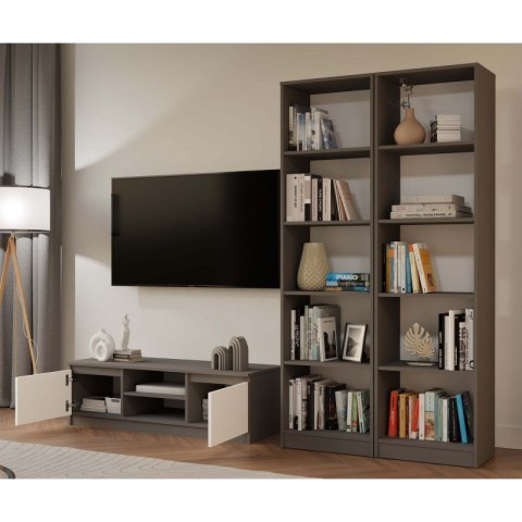 REGAŁ NA KSIĄŻKI 50 CM ANTRACYT