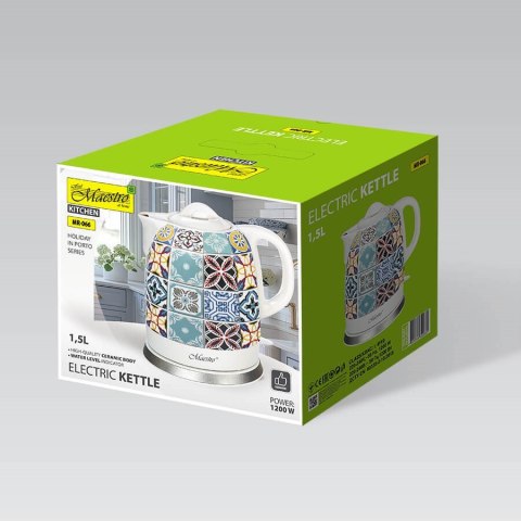 Ceramiczny czajnik elektryczny MR-066-PORTO MAESTRO