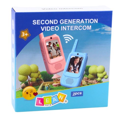 Krótkofalówki Dla Dzieci Wideo Rozmowa Nagrywanie Aparat Niebieskie