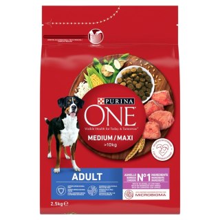PURINA ONE MED/MAX Adult Dog Lamb & Rice 2,5kg