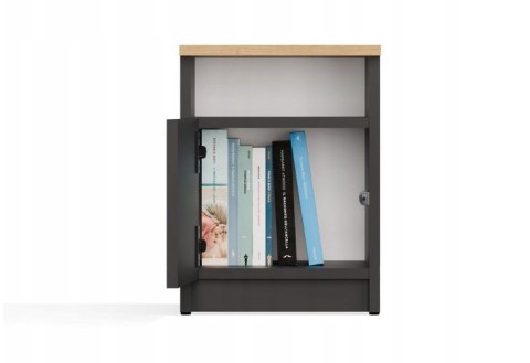 SZAFKA NOCNA GALAX 30/1D ANTRACYT/ARTISAN