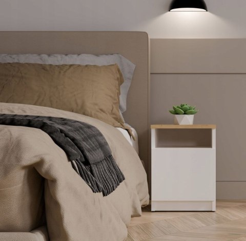 SZAFKA NOCNA GALAX 30/1D BIEL/ARTISAN