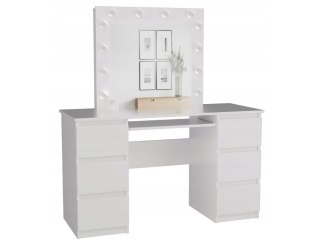 ZESTAW BIURKO KUBA BIEL MAT + MARINA LUSTRO