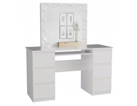 ZESTAW BIURKO KUBA BIEL MAT + MARINA LUSTRO