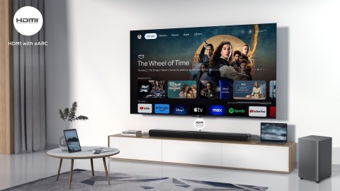 Soundbar TCL S55HE 2.1 kan. 220W Bluetooth 5.2 Dolby Atmos Tytanowy