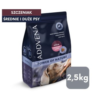 ADDVENA POWER OF NATURE Junior/Medium/Large jagnięcina dla szczeniąt 2,5 kg