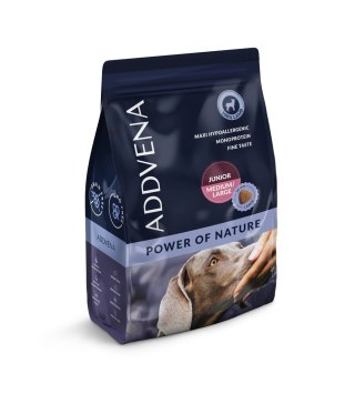 ADDVENA POWER OF NATURE Junior/Medium/Large jagnięcina dla szczeniąt 2,5 kg
