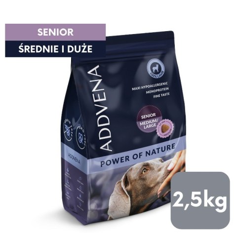 ADDVENA POWER OF NATURE dla starszych psów średnich i dużych ras 2,5kg