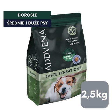 ADDVENA TASTE SENSATIONS dla dorosłych psów średnich i dużych ras 2,5kg