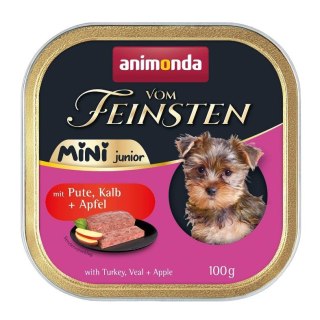 ANIMONDA Vom Feinsten Mini Junior with Turkey, veal + apple 100g