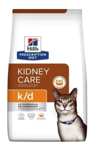 Hill's Prescription Diet Feline k/d Kidney Care - sucha karma dla kotów z chorobami nerek - 3 kg (OUTLET)