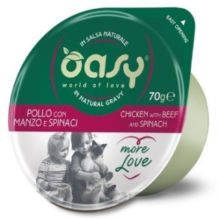 Oasy More Love Chicken with Beef and Spinach 70gr