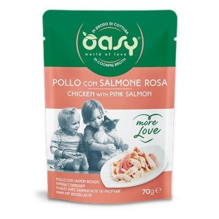 Oasy More Love Chicken with Salmon pouch 70gr