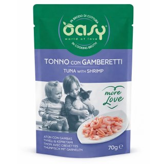 Oasy More Love Tuna with shrimp pouch 70gr
