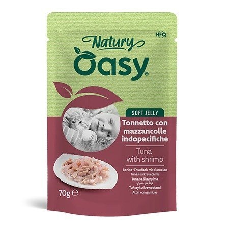 Oasy Natury Soft Jelly Tuna with shrimp 70gr