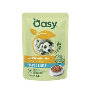 Oasy Strips in Gravy Puppy Chicken and Rice 100gr
