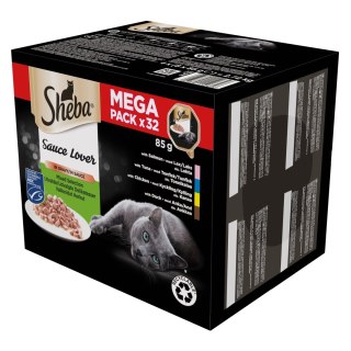 SHEBA Tacka Sos Kacz/Kur/Łos/Tuń 32x85g