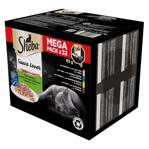 SHEBA Tacka Sos Kacz/Kur/Łos/Tuń 32x85g