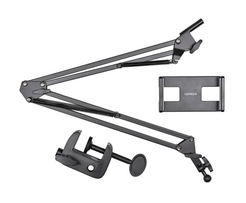 Ugreen uchwyt składany do biurka na telefon czarno-szary