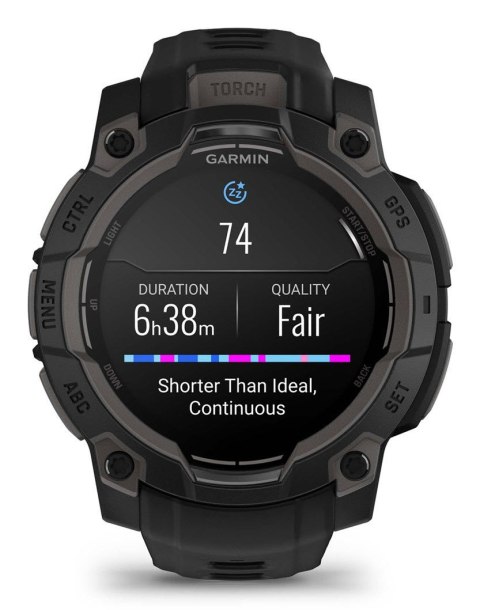 Zegarek sportowy Garmin Instinct 3 AMOLED 45mm Czarny