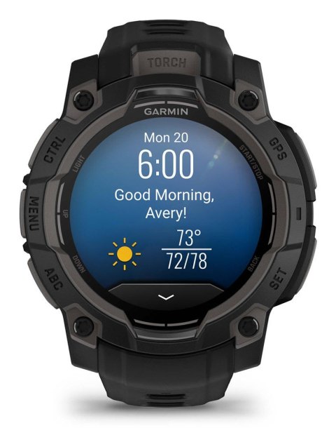 Zegarek sportowy Garmin Instinct 3 AMOLED 45mm Czarny