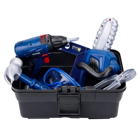 Zestaw Małego Majsterkowicza Skrzynka Narzędzia Wkrętarka 30 el.