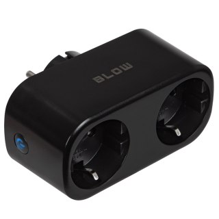 BLOW INTELIGENTNE GNIAZDKO PODWÓJNE STEROWANE WIFI TUYA CZARNE