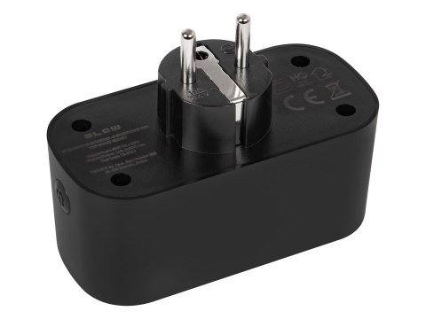 BLOW INTELIGENTNE GNIAZDKO PODWÓJNE STEROWANE WIFI TUYA CZARNE