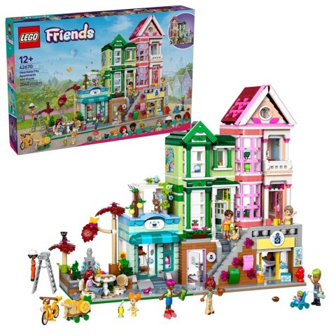 LEGO Friends 42670 - Mieszkania i sklepy w mieście Heartlake