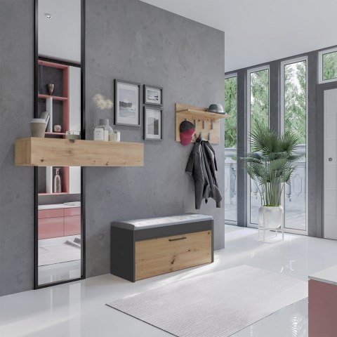 PARMA SZAFKA NA BUTY ANTRACYT/ARTISAN