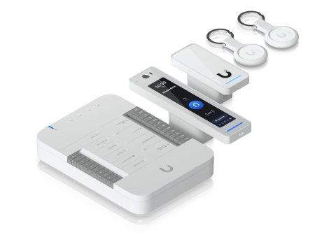 Zestaw startowy UniFi Access Ubiquiti G3 Pro UA-G3-SK-Pro, Czytnik dostępu G3 Professional + Czytnik G3 + Hub +  Breloki (2 sztu