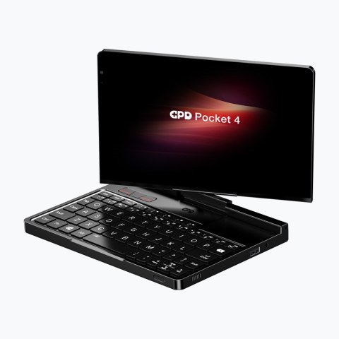 Laptop GPD-Pocket-4 Ryzen 7 8840U/8" WQXGA (2560x1600) Touchscreen 144Hz IPS/x360/LAN/16GB/SSD 1TB/BT/BLKB/FPR/x360/Radeon 780M 