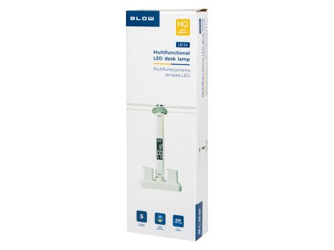BLOW LAMPKA BIURKOWA LED LB-24 Z ZEGARKIEM