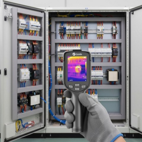 GUIDE SENSMART KAMERA TERMOWIZYJNA 256X192PX, TECHNOLOGIA SUPERIR, WYŚWIETLACZ 3,5", 12H PRACY, PRZENOŚNA I NIEZAWODNA E3