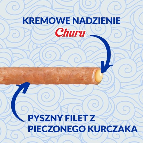 INABA Churu Rolls Tuńczyk z kurczakiem - przysmak dla kota - 4x10 g