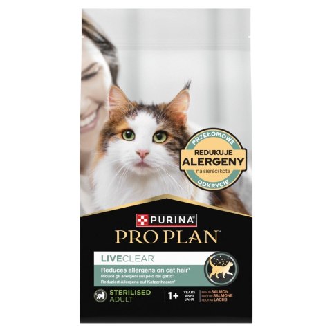 PURINA PRO PLAN LIVECLEAR STERILISED ADULT Bogata w Łososia 1,4kg