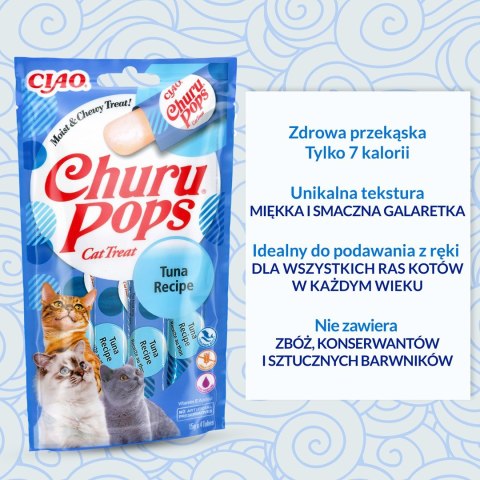 Przysmak CHURU Pops Tuńczyk dla kota 4x14g
