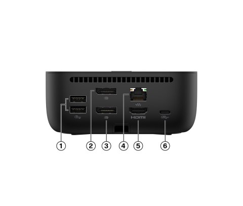 Stacja dokująca + zasilacz HP USB-C Dock G6 100W czarna 9X3V1UT#ABB