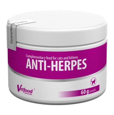 Vetfood Anti-Herpes wspomaga odporność dla kota 60g