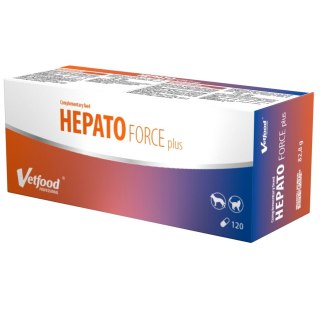 Vetfood Hepatoforce Plus na wątrobe dla psa i kota 120 kaps
